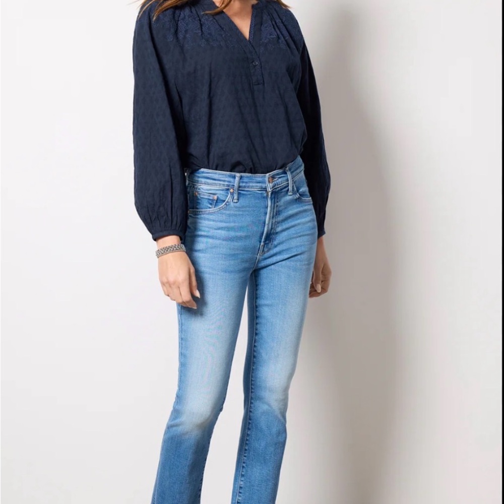 Mother The Insider Crop Step Fray